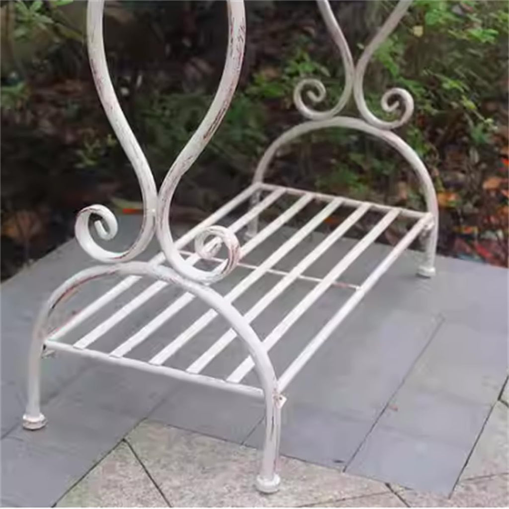 Garden Potting Bench Table, Garden Metal Flower Plant Stand,Multi-Layer Flower Pot Rack,Heavy Duty Tall Plant Shelf Flower Pot Holder,Garden Table Work Station,Green