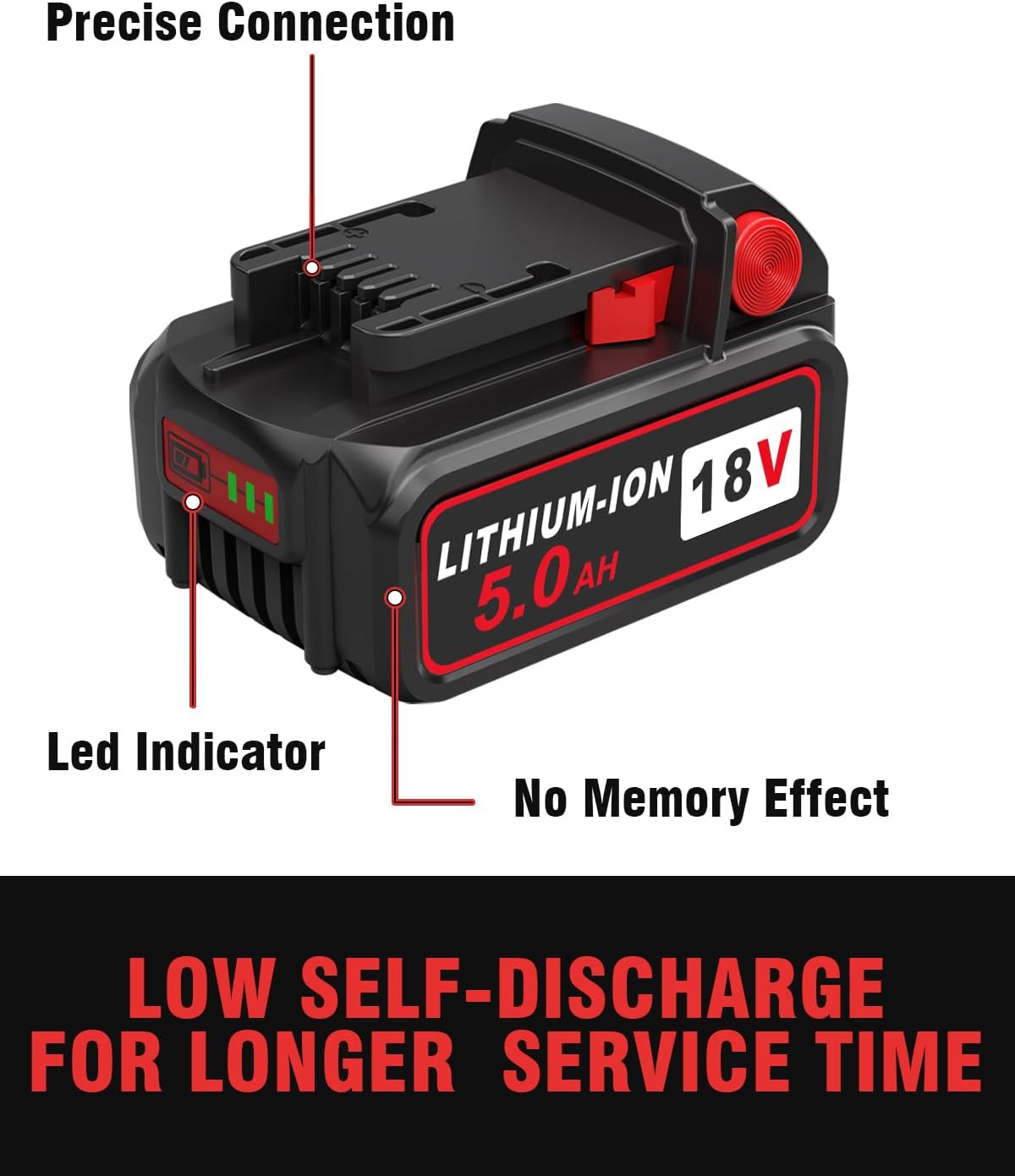 18v Battery Replacement for Milwaukee M18 Battery,6.0Ah High-Capacity Batteries Compaitble with Milwaukee Tools and Charger,2024 Version/New Patented (6Pack)