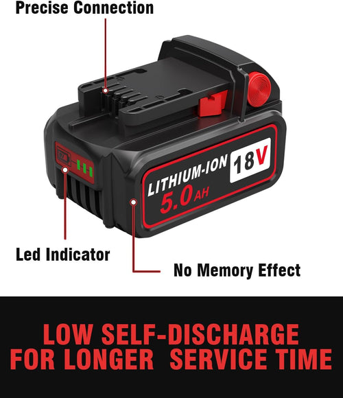 18v Battery Replacement for Milwaukee M18 Battery,6.0Ah High-Capacity Batteries Compaitble with Milwaukee Tools and Charger,2024 Version/New Patented (6Pack)