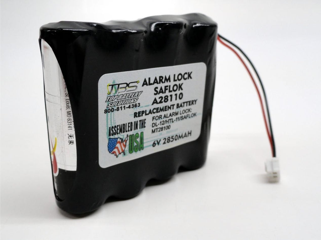 200PCS Replacement SAFLOK A28110 6V Hotel Door Lock Battery Fits 884952, A28110, A28100, DL-12/4, HTL-11/13, Intellis, MT