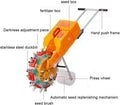 Hand-Push Roller Seeder, Lawn & Garden Spreaders with Wheels,Manual Seeder,Garden Seeder,Corn Planter Seeder, for Soy Peanut Corn Cotton Soybean,7 Mouths (5 Mouths