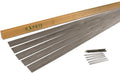 5 each 6' X 8' x18 gauge Rolled Top Raw Lawn Edging Home Kit with 15 each Raw Edge Pins