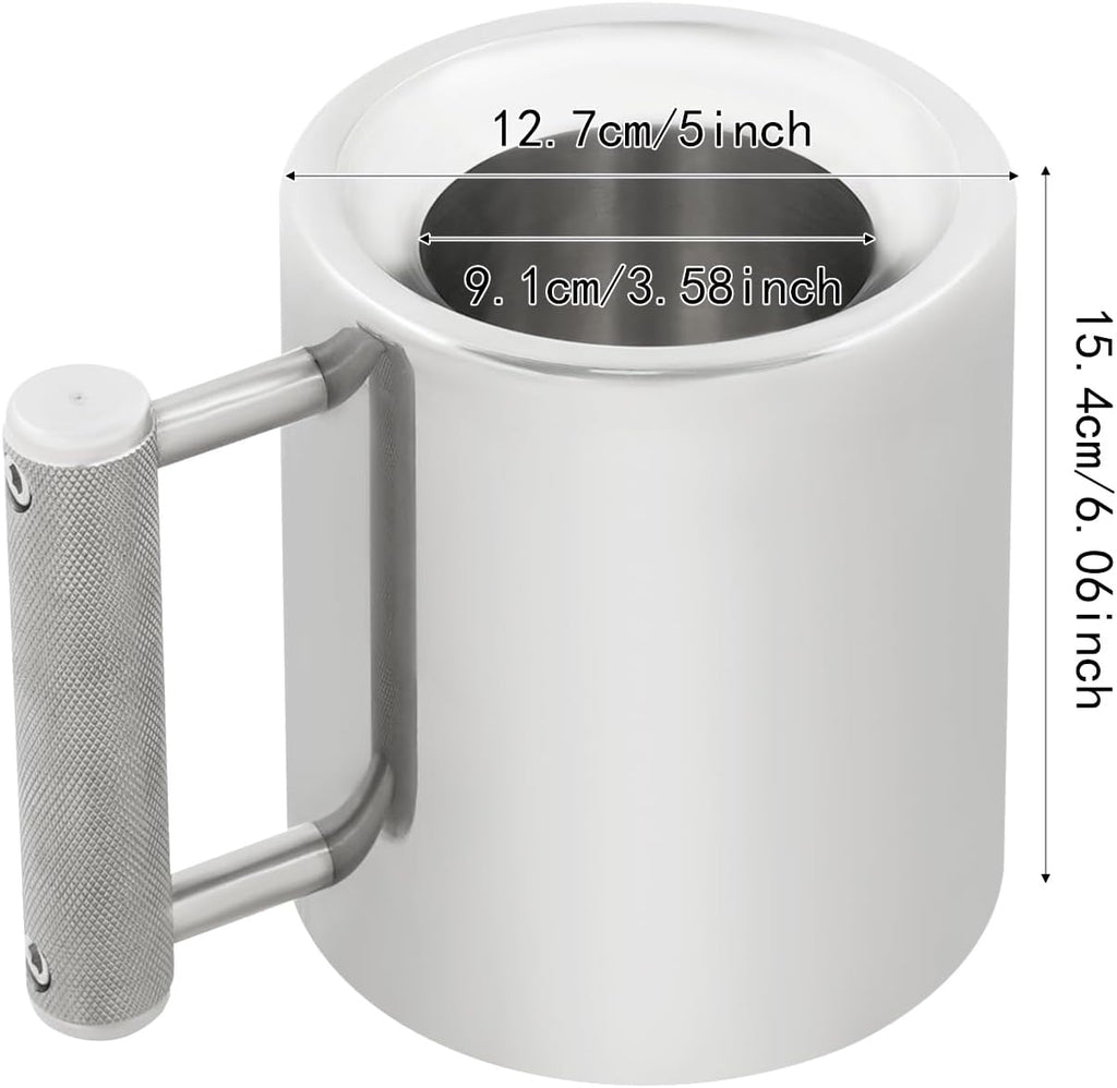 Heavy Mug, 304 Stainless Steel Weighted Mug 26Lb/ 13kg 400ml/13.53oz Overweight Dumbbell Heavy Cup Fitness Sports Water Cup Gym Workout Coffee Mug
