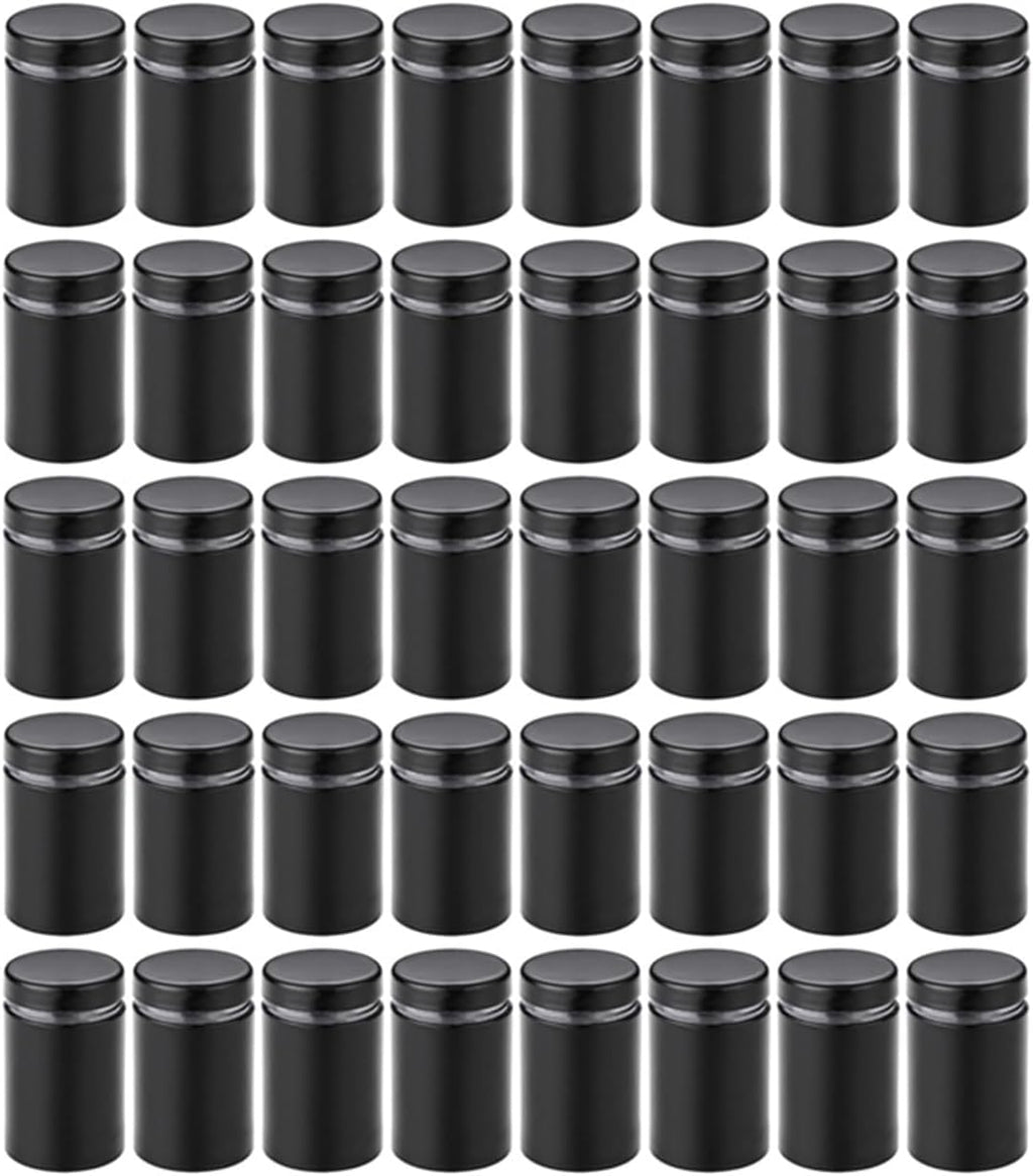 Standoff Fixings， 45 Pieces Standoff Fixings,12mmStainless Steel Advertising Sign Standoff Screws for Acrylic Picture Frame Glass Sign Standoff Nail Wall Mount(12x20mm)