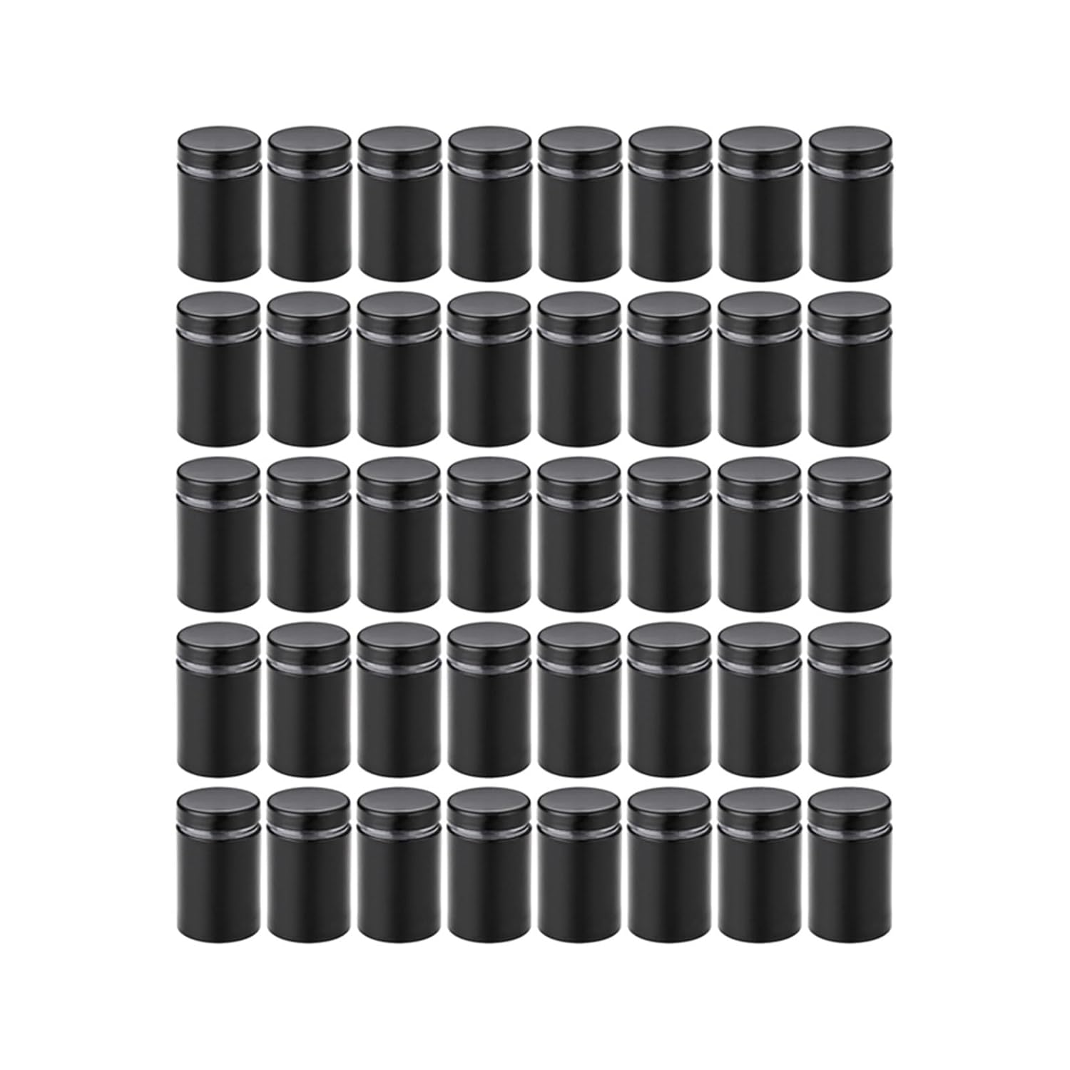 Stainless Steel Advertising Screws, 45 Pieces 12mmStainless Steel Advertising Sign Standoff Screws for Acrylic Picture Frame Glass Sign Standoff Nail Wall Mount(12x20mm)