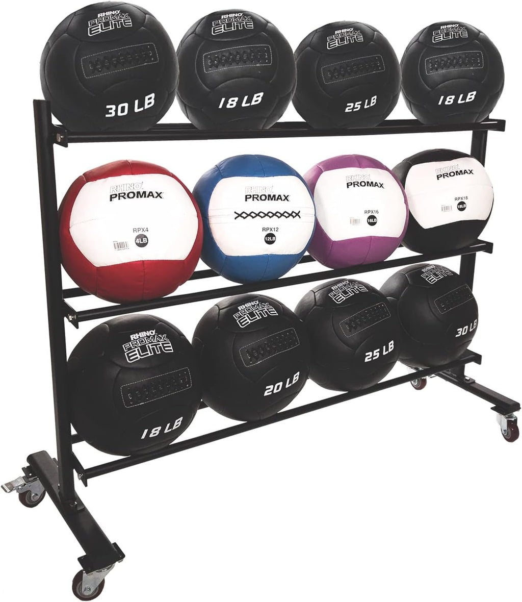 Champion Sports Rhino Promax Wall Balls - Soft Shell Non-Slip Grip for Weightlifting, Plyometrics, Cross Training, & Home Gym