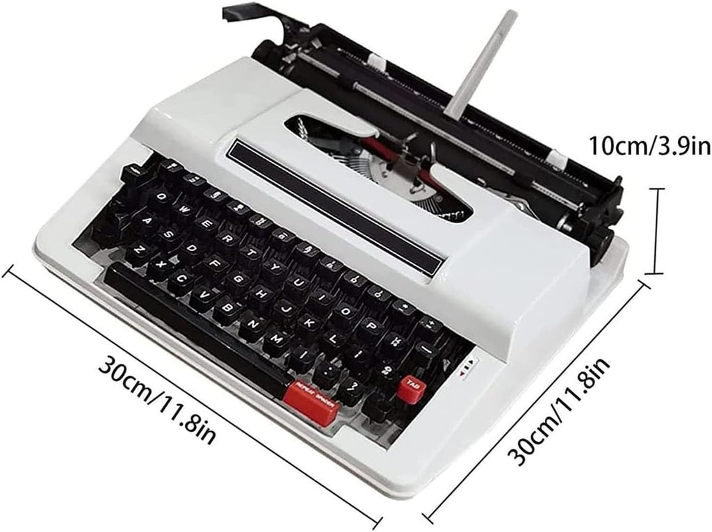 Portable Manual Typewriter, Classic Retro Fashioned Machinery Typewriter, Perfect Writer's Literary Gift,for Notes Or Letters, Creative Writing-Includes Ribbon Set