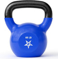 Yes4All Kettlebell, 5-100 LB Vinyl Coated Cast Iron Strength Training Kettlebells for Home Gym Exercises, Fitness, Full Body Workout Equipment, Push Ups, and Grip Strength