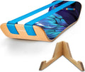 GIBBON SlackBoard Plus & Stand - 2-in-1 Slackline Balance Board for Adults - Workout Equipment Home Gym Training - Wooden Balance Trainer, Standing Desk Exercise, Yoga, Agility, Pilates, Core, Fitness