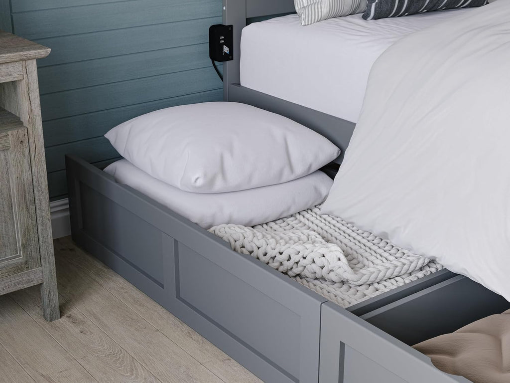 AFI, Set of 2 Extra Long Drawers Queen/King/Twin XL, Grey