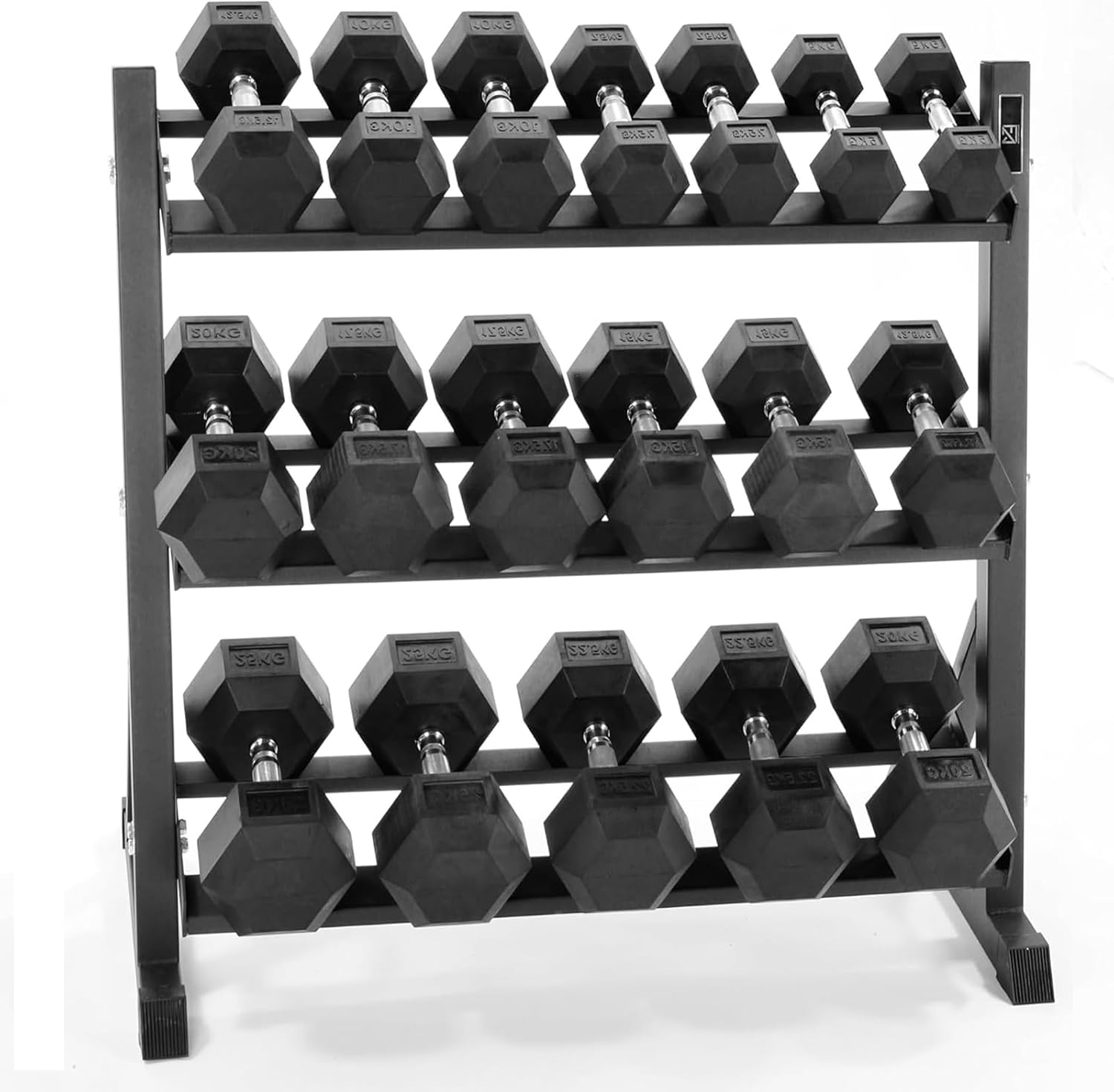 350/450/550 lbs Hex Weight Dumbbells Sets with Rack Rubber Encased Dumbbell Free Weights Set for Home Gym Weight Rack with Dumbbells Set