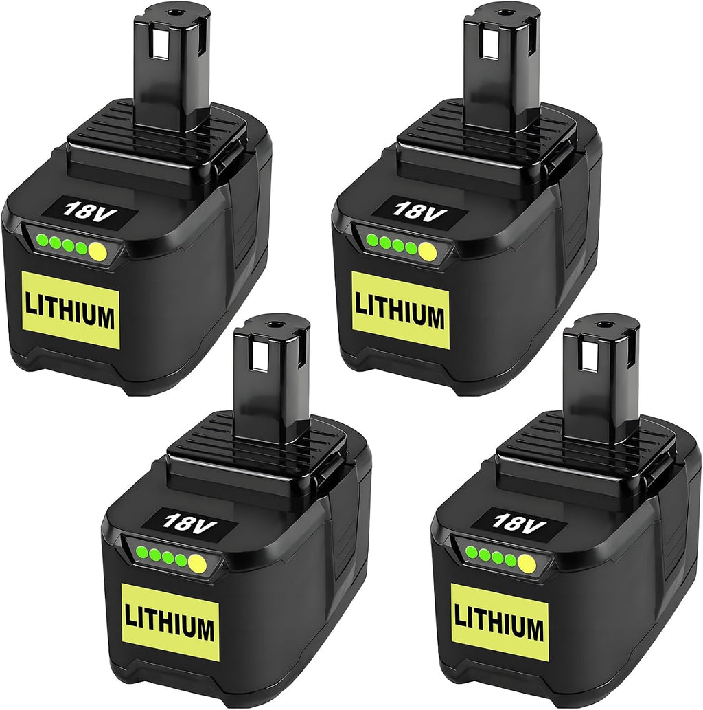 4Pcs 12.0Ah P109 18V Replacement for Ryobi 18V Battery Compatible with Ryobi Battery P102 P103 P104 P105 P107 P108 P109 P190 Cordless Tool Battery Packs (4Pack 12.0Ah)