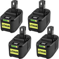 4Pcs 12.0Ah P109 18V Replacement for Ryobi 18V Battery Compatible with Ryobi Battery P102 P103 P104 P105 P107 P108 P109 P190 Cordless Tool Battery Packs (4Pack 12.0Ah)