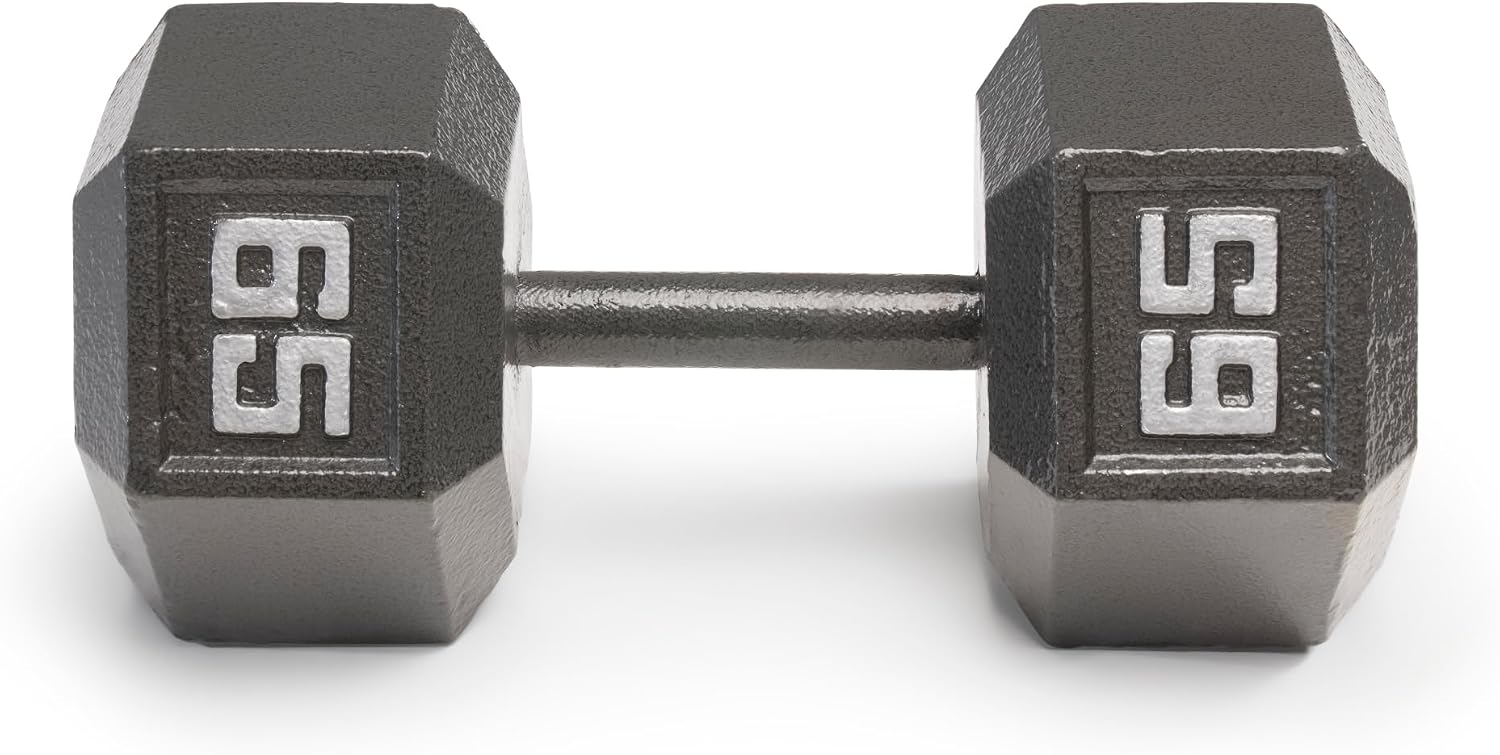Marcy Cast Iron Hex Dumbbells Collection - Available size from 3-lb to 100-lb, SOLD INDIVIDUALLY