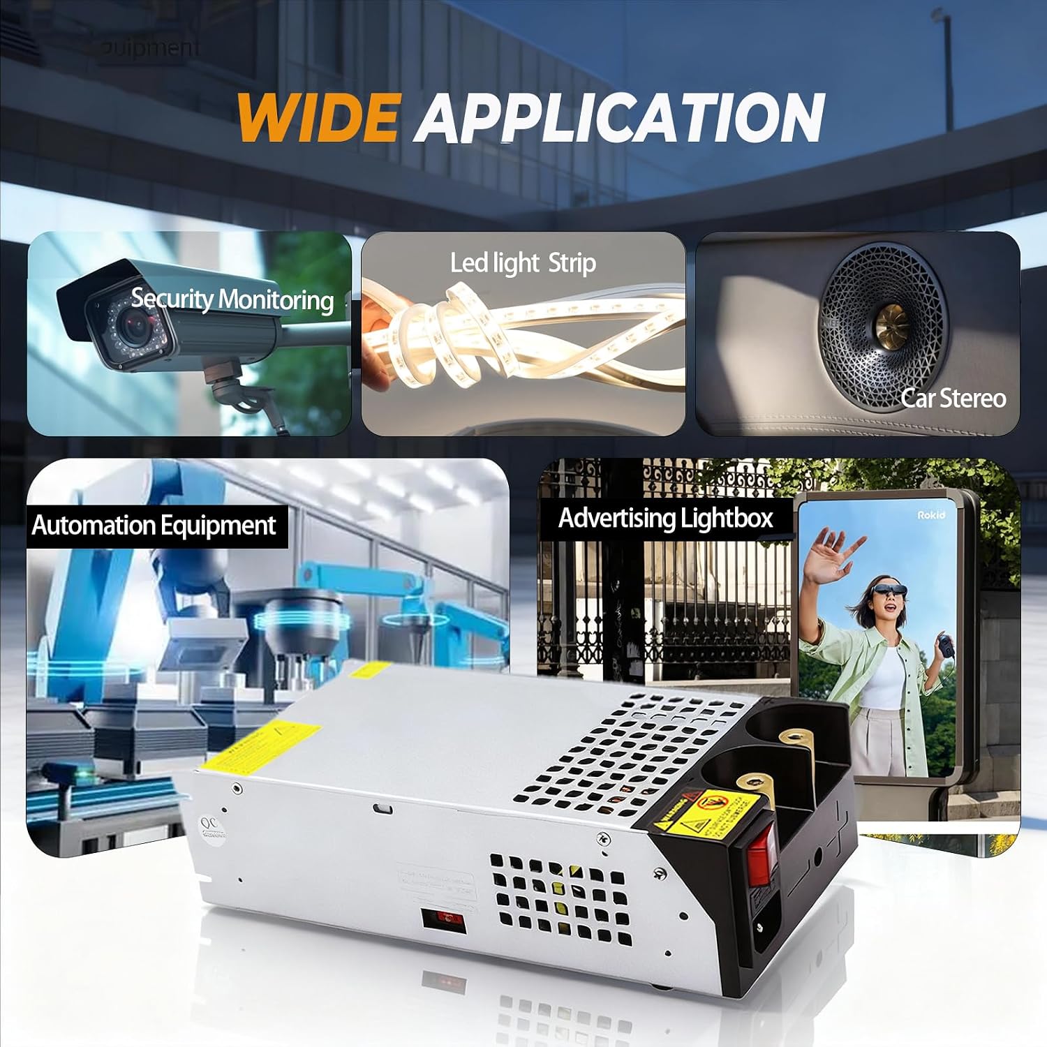 New Version AC to DC 48V 31A 1500W Power Supply,120V to 48V Converter/110V to 48V Converter for 48v RV, Pump, LED Strip, LCD Monitor (DC48V-31A-1500W)