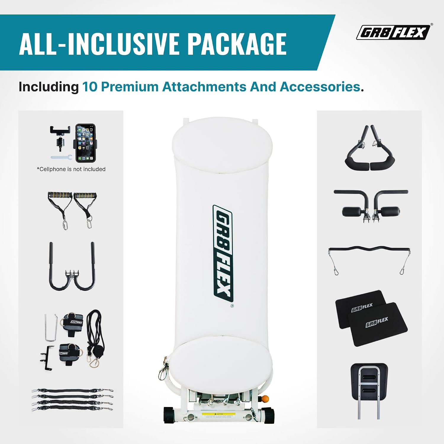 GR8FLEX Performance Gym for Total Over 100 Exercises, Multi-Functional Workout Machine, High Performance Strength Training, Cardio, and Full Body Fitness Equipment for Home Use