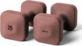 WeGym SafeGrip Square Dumbbells with Anti Slip Handles, Aesthetic Free Weights for Home Workouts, Stable Design Prevents Rolling during Floor Exercises