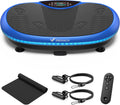 MERACH Vibration Plate Exercise Machine, 4D Whole Body Workout Vibrating Platform for Lymphatic Drainage Weight Loss Muscle Activation, Home Fitness Equipment with Bluetooth Light Pull Cord