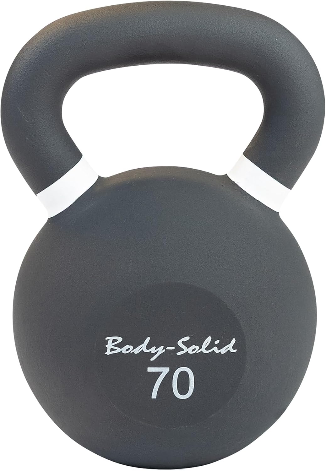 Body-Solid Matte Powder Coat Kettlebell with Kettle Grip Handle, Perfect Kettlebells for Weight Training and Core Workout Exercise Equipment