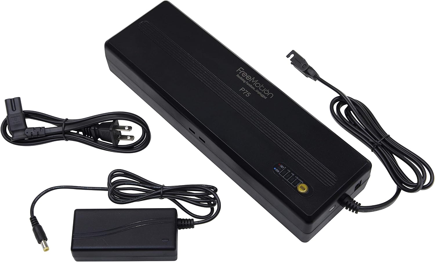 FreeMotion P75 7500 mAh Rechargeable Battery Pack for Sofa, Sectional, and Furniture Power Recliners with Power Supply