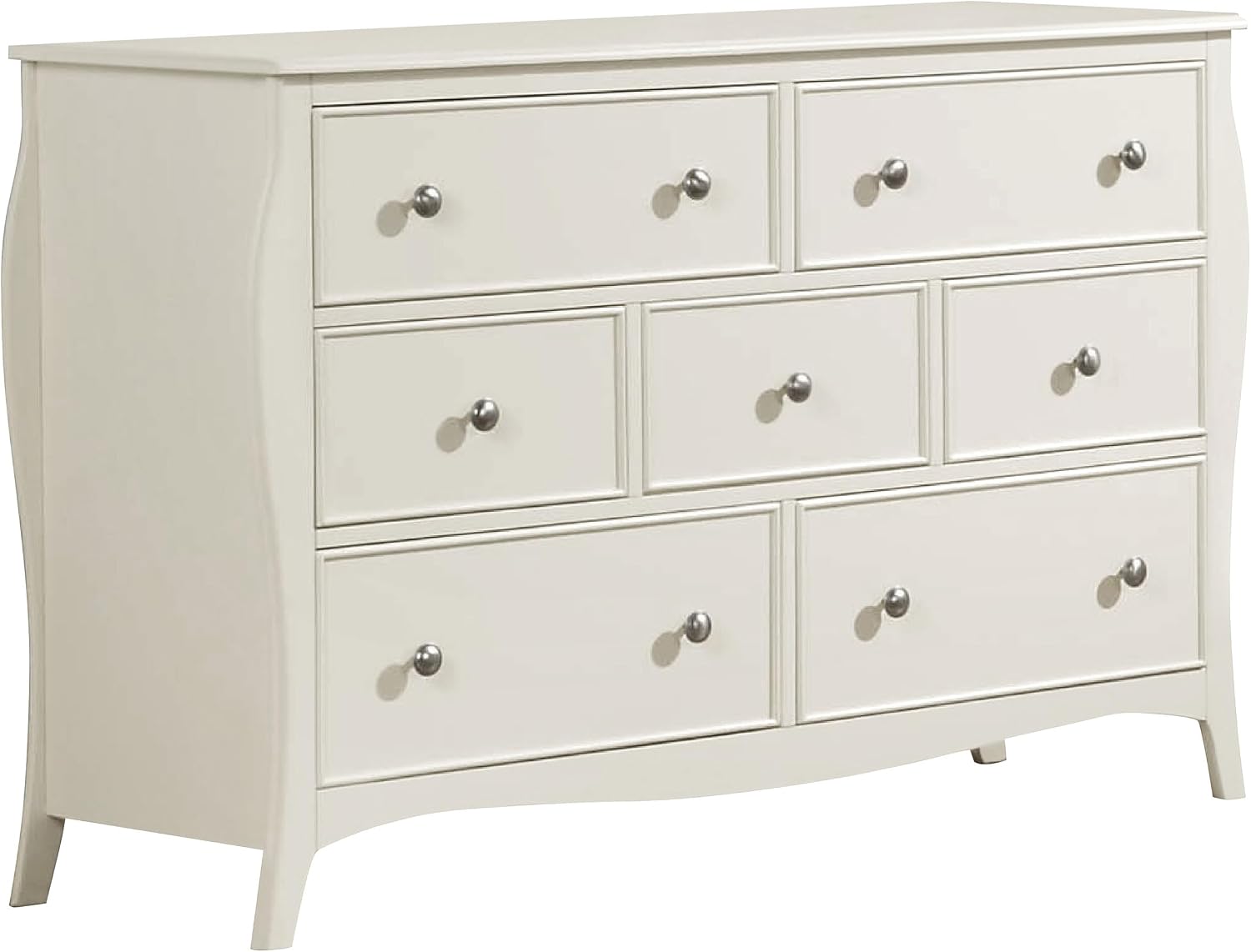 Coaster Home Furnishings Dominique Coastal 4-Piece Bedroom Set Full Size Panel Bed Frame 54-inch Headboard Cream White 400561F-S4