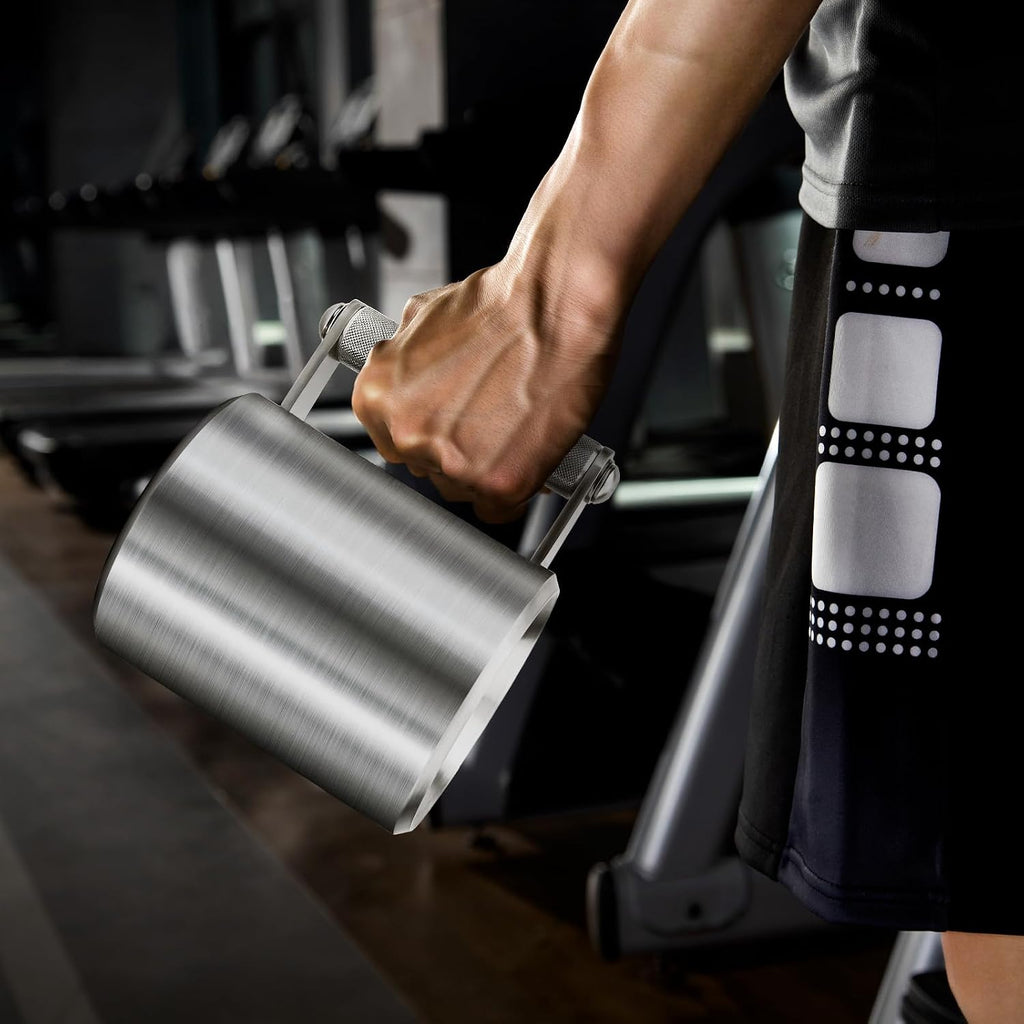 Mug,22LB/ 10KG Stainless Steel Cup,Super Dumbbell Fitness Sports Mug,Gym Exercise Coffee Lover Gift