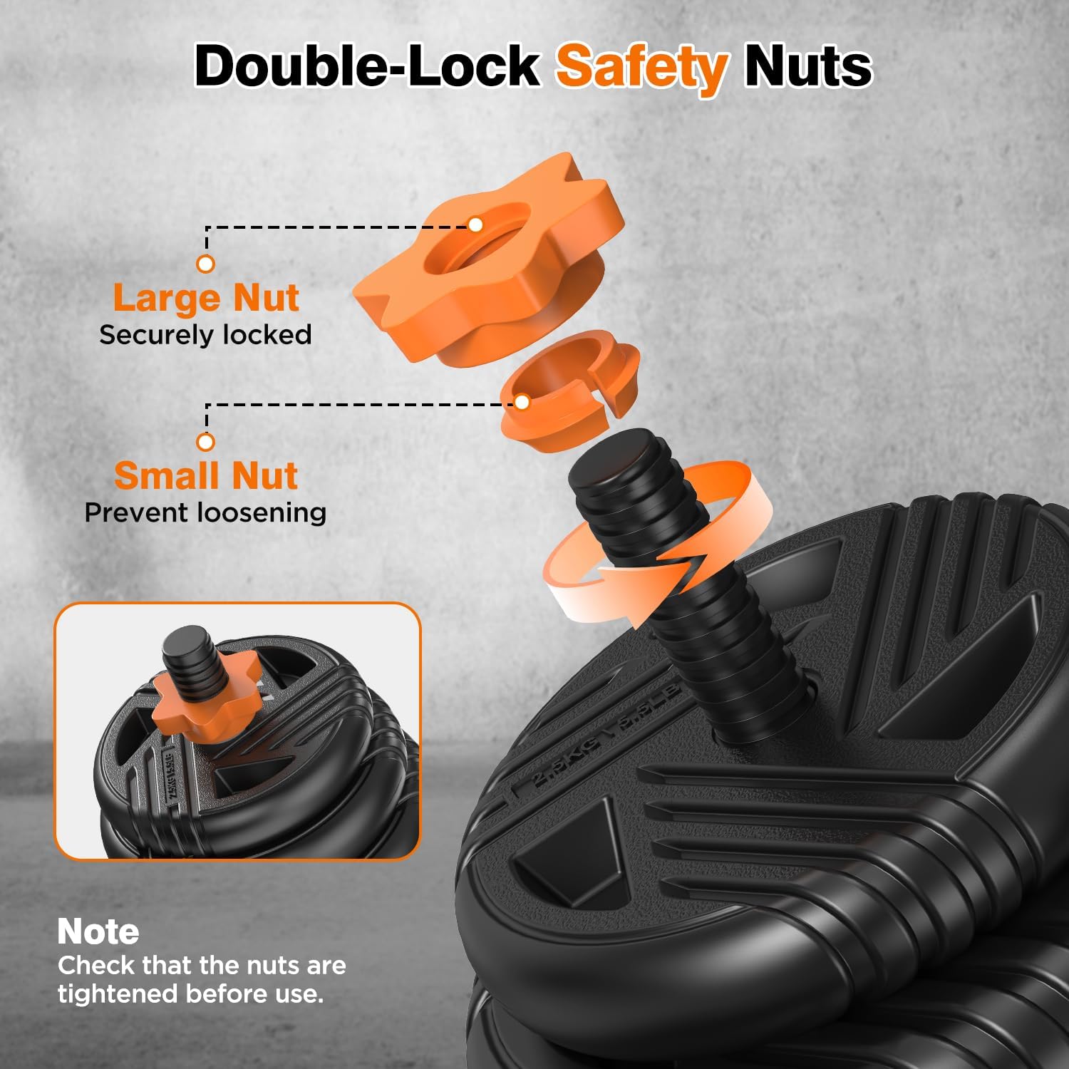 Adjustable Dumbbell Set, 33/44/66/88lbs Free Weights Set with Connector, 5 in 1 Weights Dumbbells Set Used as Barbell, Kettlebells, Push up Stand, Weight Plate, Exercise & Fitness Equipment for Home Gym Workout