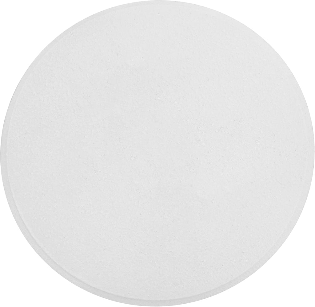 JONATHAN Y Rashida 13.5' Ribbed Polyresin Indoor Outdoor Table, White | Contemporary Curvy Minimalist Silhouette, Stacked Ring Motif, Tripod Pillar Base, Weather Resistant, Frosted Finish