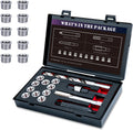 M12X1.5 Thread Repair Kit with Insert HSS Drill, Tap, Counterbore, Installation Driver, Metric, 10PCS Stainless Steel Insert M12X1.5X9.2MM