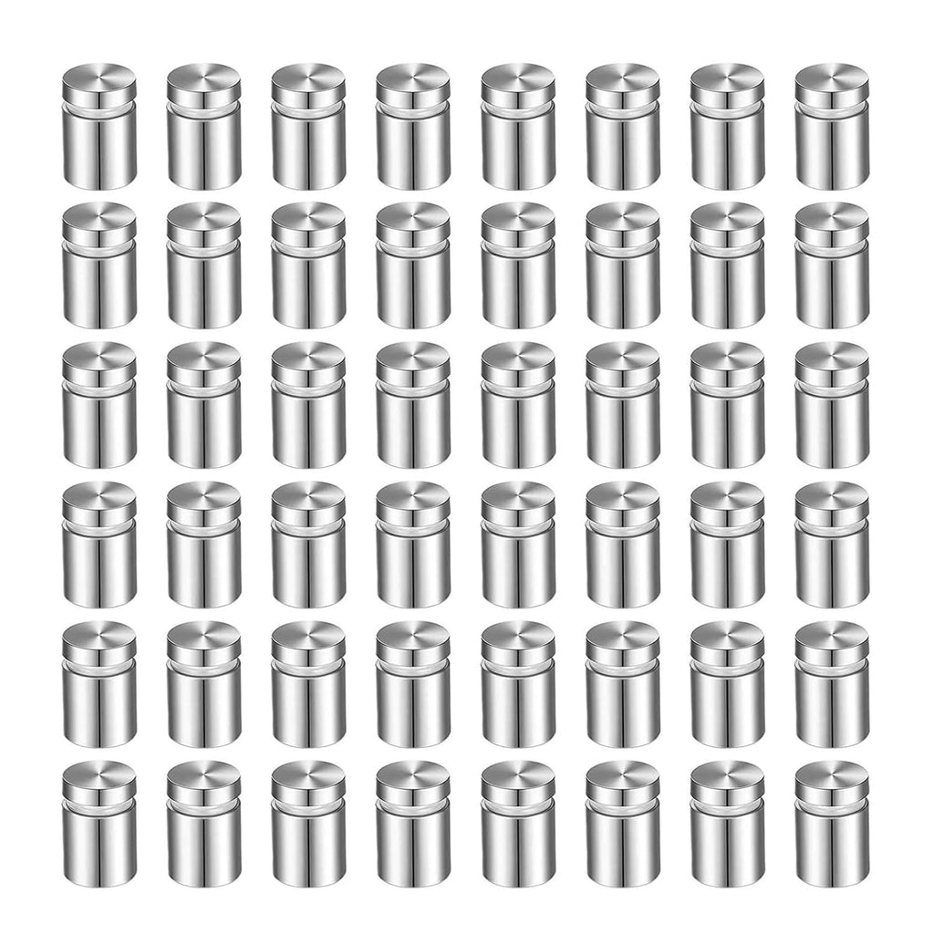 100 Pack Sign Standoff Screws Advertising Screws Stainless Steel Wall Standoff Mounts Glass Acrylic Nail (1/2 x 1 Inch)