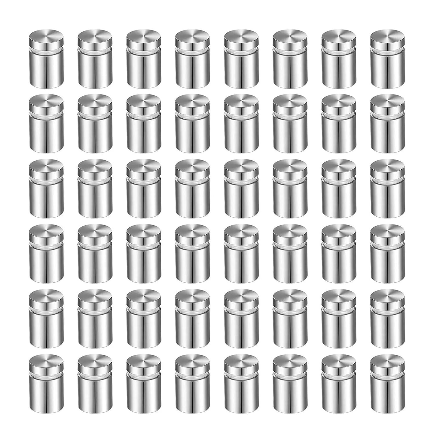 100 Pack Sign Standoff Screws Advertising Screws Stainless Steel Wall Standoff Mounts Glass Acrylic Nail (1/2 x 1 Inch)