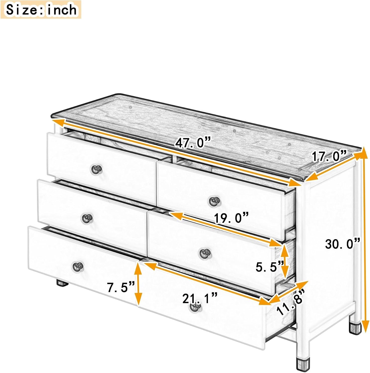 3-Pieces Bedroom Sets Full Size House Bed with Storage Headboard, Wooden Nightstand and Storage Dresser,Bed Frame