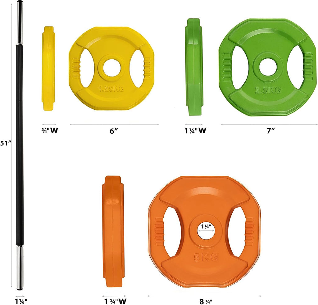 AmStaff Fitness Cardio Pump Set, Adjustable Barbell Weight Plates for Home & Gym Workout (available in plate and set)