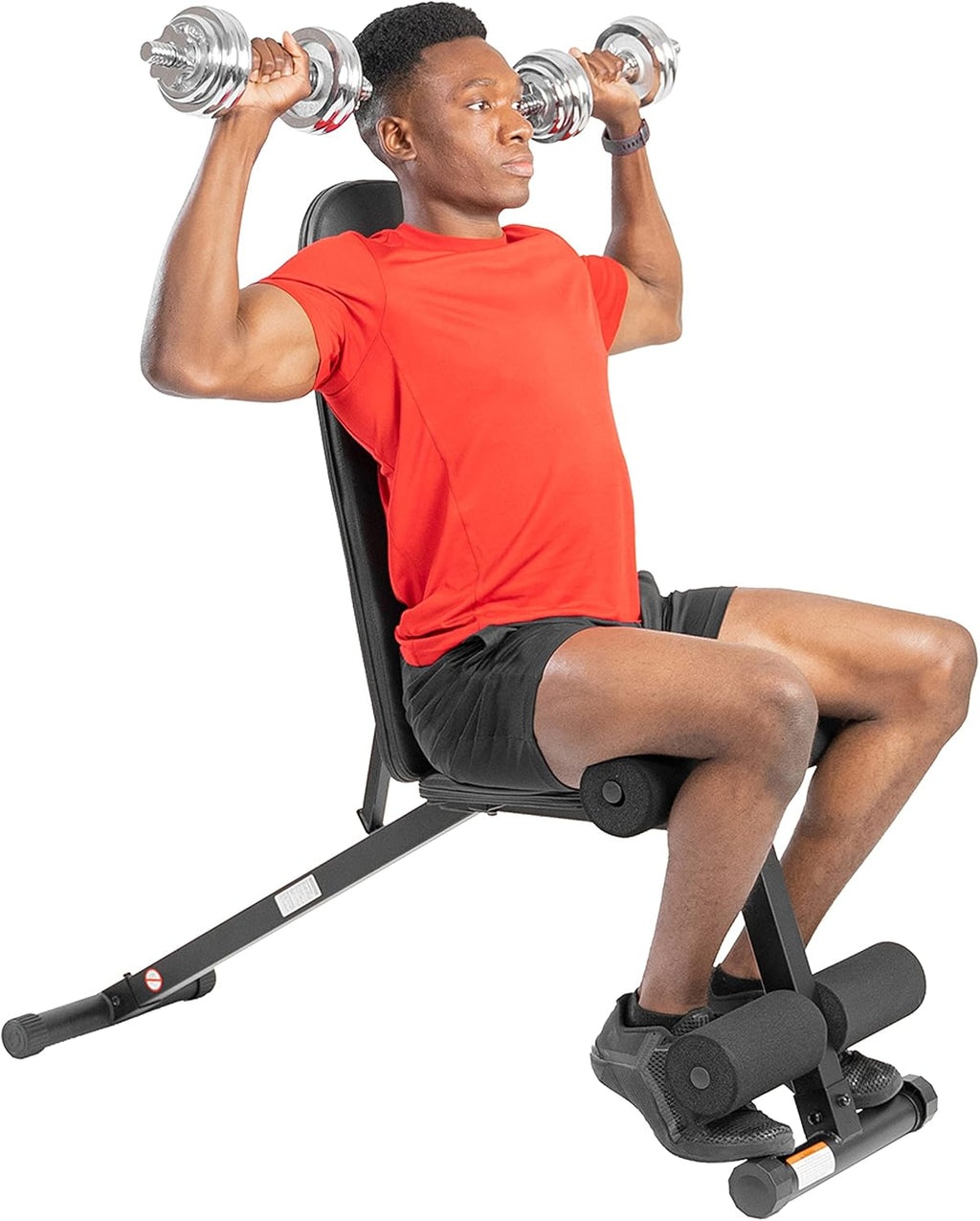 Sunny Health & Fitness Adjustable Weight Bench for Home Gym Strength Training, Incline/Decline, Multi-Position, High Weight Capacity