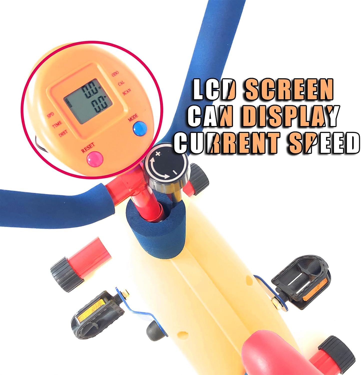 Adjustable Kids Exercise Bike, Fun and Fitness Equipment for Boys Girls Ages 3-12, Indoor Outdoor Workout Gear Stationary Cycle