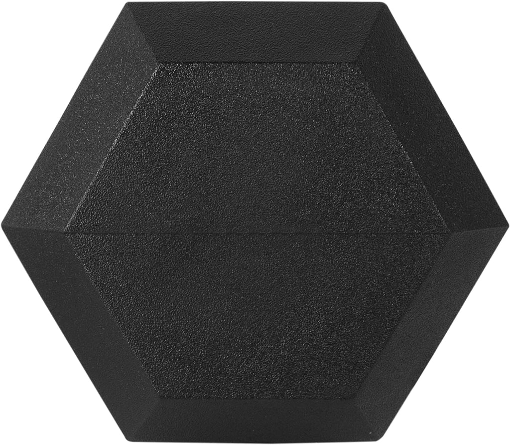 Fitvids Rubber Encased Hex Dumbbell Set Contoured Handle for Muscle Toning, Strength Building & Full Body Workout, 60LB, 100LB, 150LB and 550LB Set