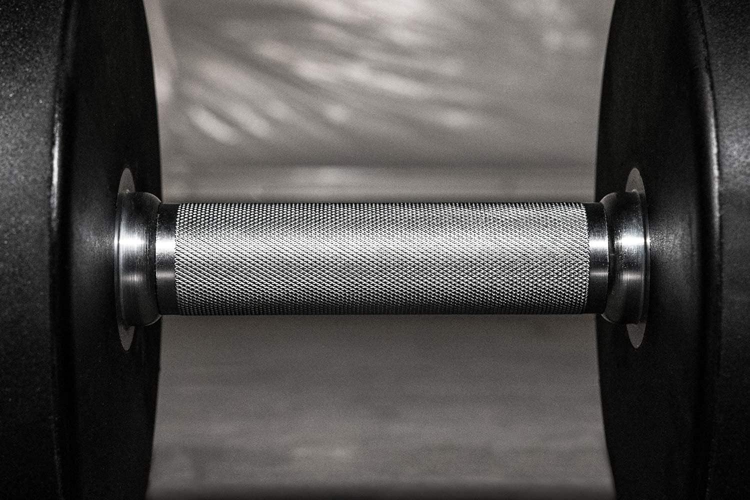REP Fitness Urethane Coated Round Dumbbells, 5 to 100 lbs, Singles or Pairs, With or Without Rack, Steel Core, Rubber Encased, Chrome Handles, Professional Weights for Home Gym Strength Training