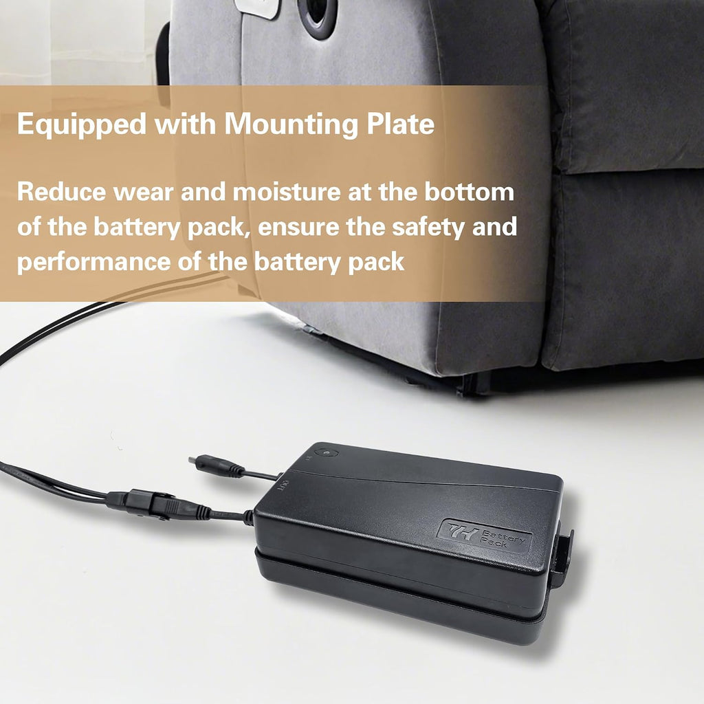 Power Recliner Limoss Wireless Rechargeable Akku Battery Pack Model YH-U1800B Kits with Wall Power Supply and Y Power Cable