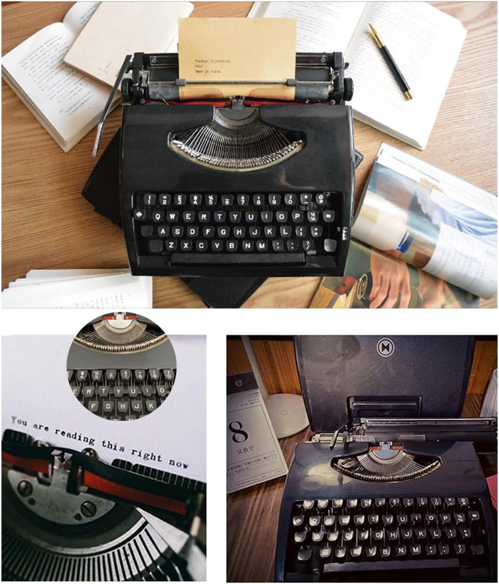 Retro Manual Typewriter, Classic Nostalgia Typewriter, Normal Use Vintage Typewriter, Literary Retro Collection Gift, for Notes, Letters, Creative Writing