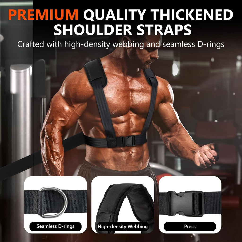 TEDEUM Weight Training Pull Sled, Fitness Strength Speed Training Sled, Steel Power Sled Workout Equipment for Athletic Exercise and Speed Improvement, Only Suitable for 2' Weight Plate