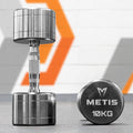 METIS Commercial Chrome Dumbbells [5.5lbs-66lbs] | Free Weights | Fitness Equipment
