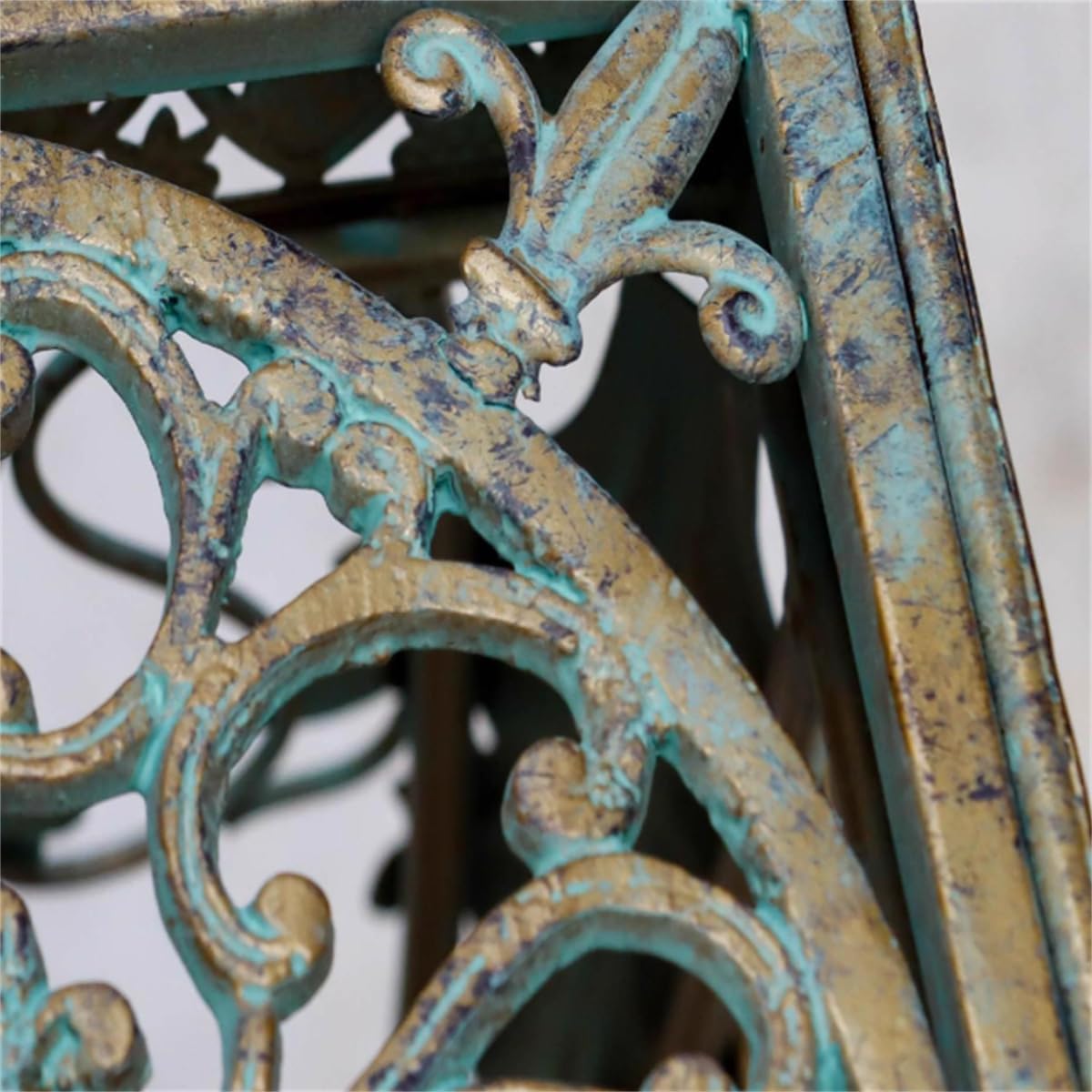 Outdoor Wrought Iron Flower Stand, Heavy Duty Garden Potting Bench Table,2 Tier Metal Plant Stand,Large Garden Work Bench Station,for Home Garden Backyard,B