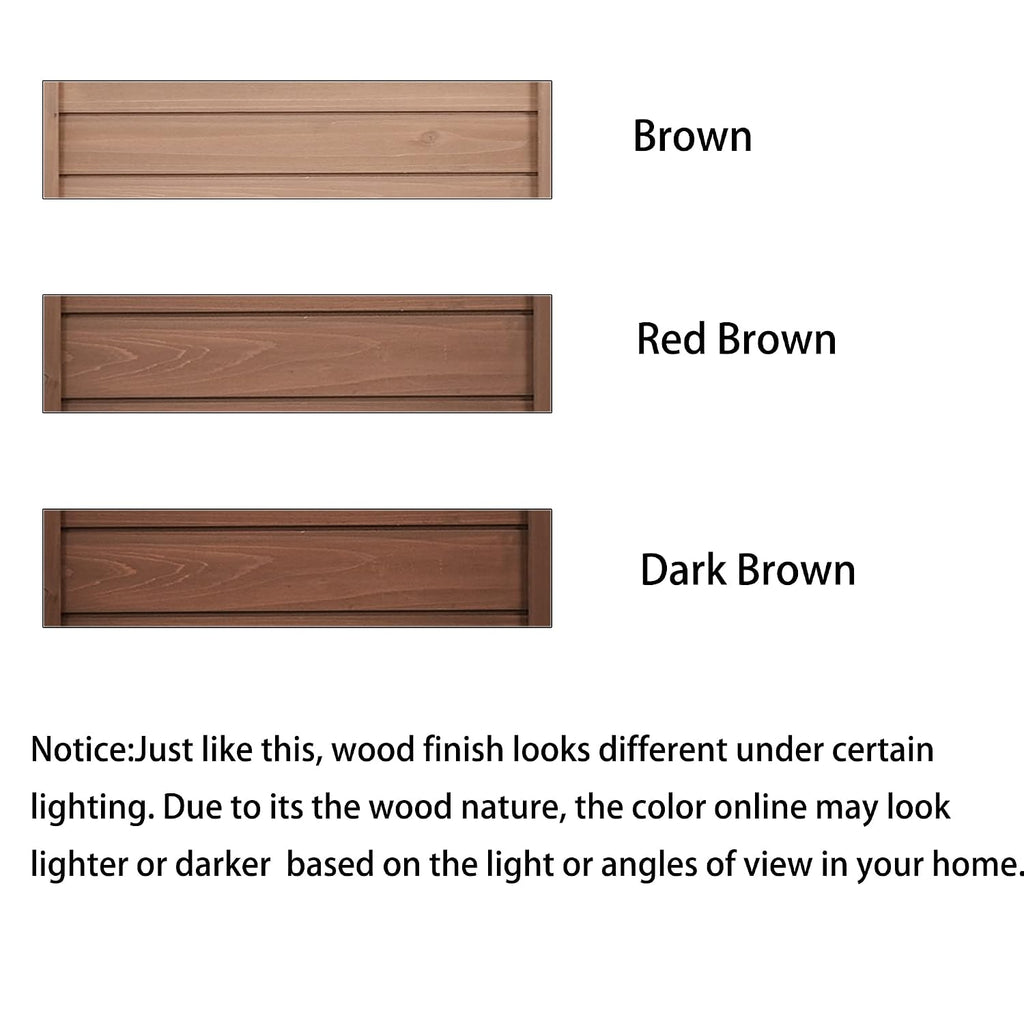 66-Inch Outdoor Potting Bench with 2 Drawers, Cabinets, and Open Shelves, Anti-Falling Safety Device, Wooden Garden Potting Table for Backyard, Patio Brown As Shown One Size