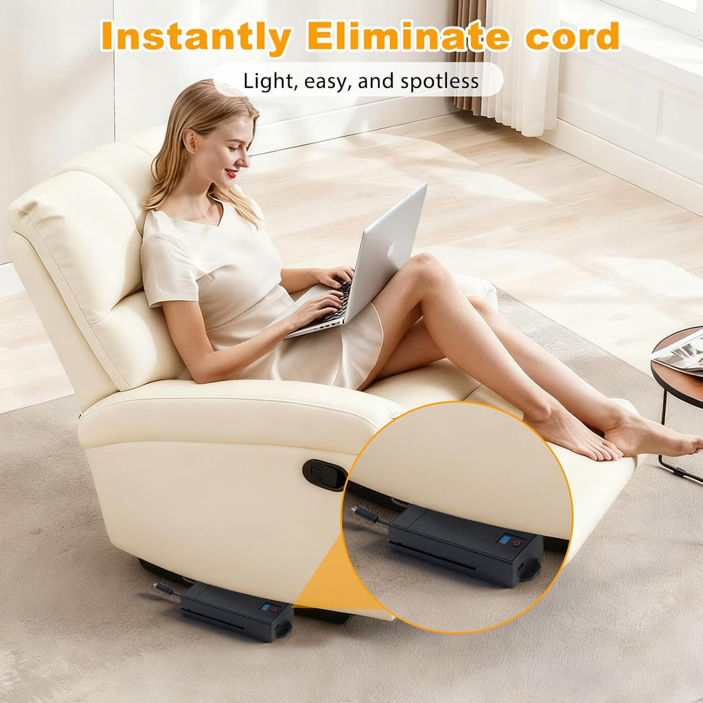 2 Rechargeable Battery Pack for Reclining Furniture, 2500mAh Wireless Recliner Battery Pack Charger for Electric Recliner, Sofas, Lift Chairs, Couch, only fit for 2-Pin Connection Reclining Furniture
