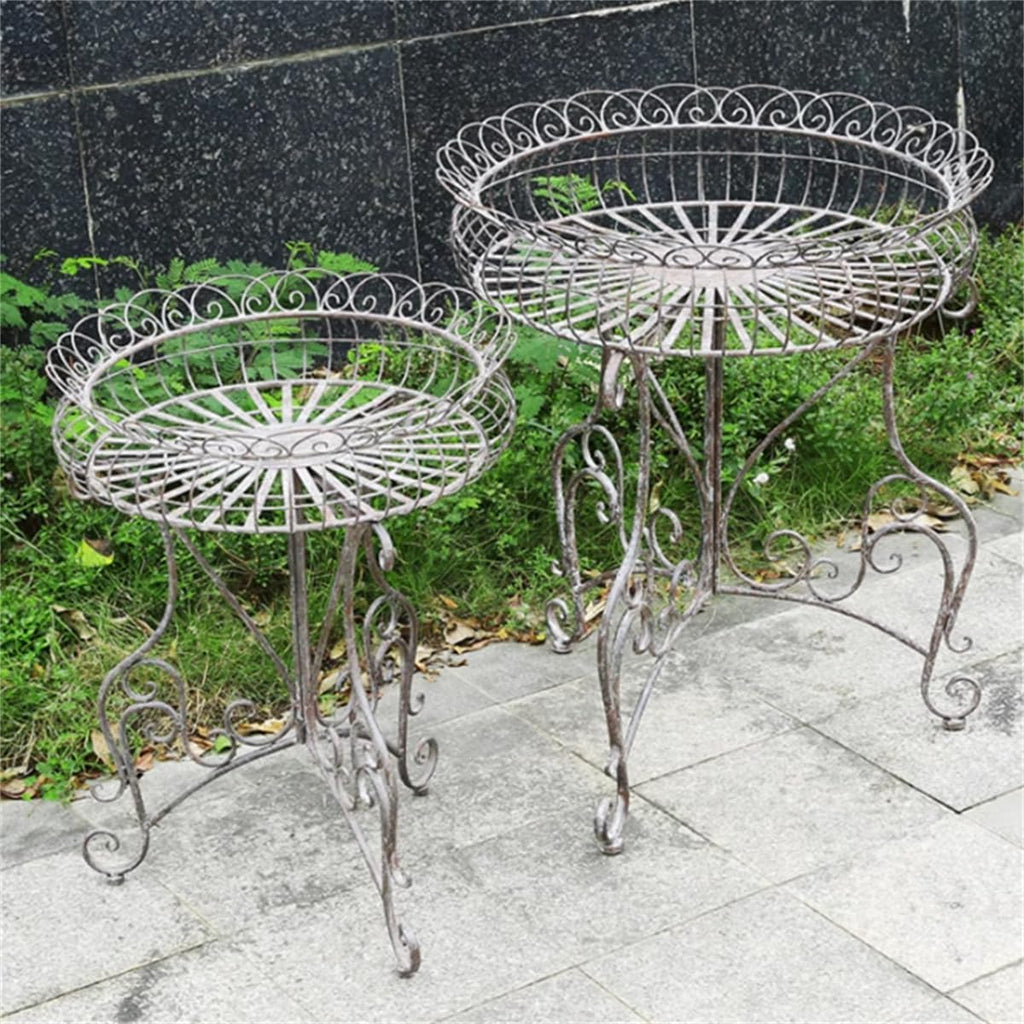 Metal Plant Stand for Outdoor/Indoor, Garden Potting Bench Table,Plant Display Rack,Metal Potting Bench,Flower Pot Stand Shelf,for Home Garden Backyard Patio ,Large