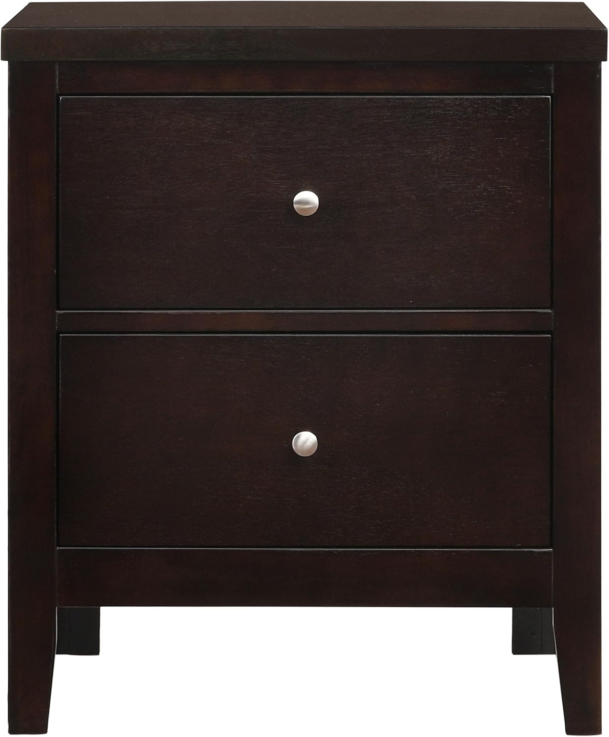 Coaster Home Furnishings Carlton Contemporary 4-Piece Bedroom Set Leatherette Upholstered Full Size Panel Bed Frame 51-inch Headboard Cappuccino 202091F-S4