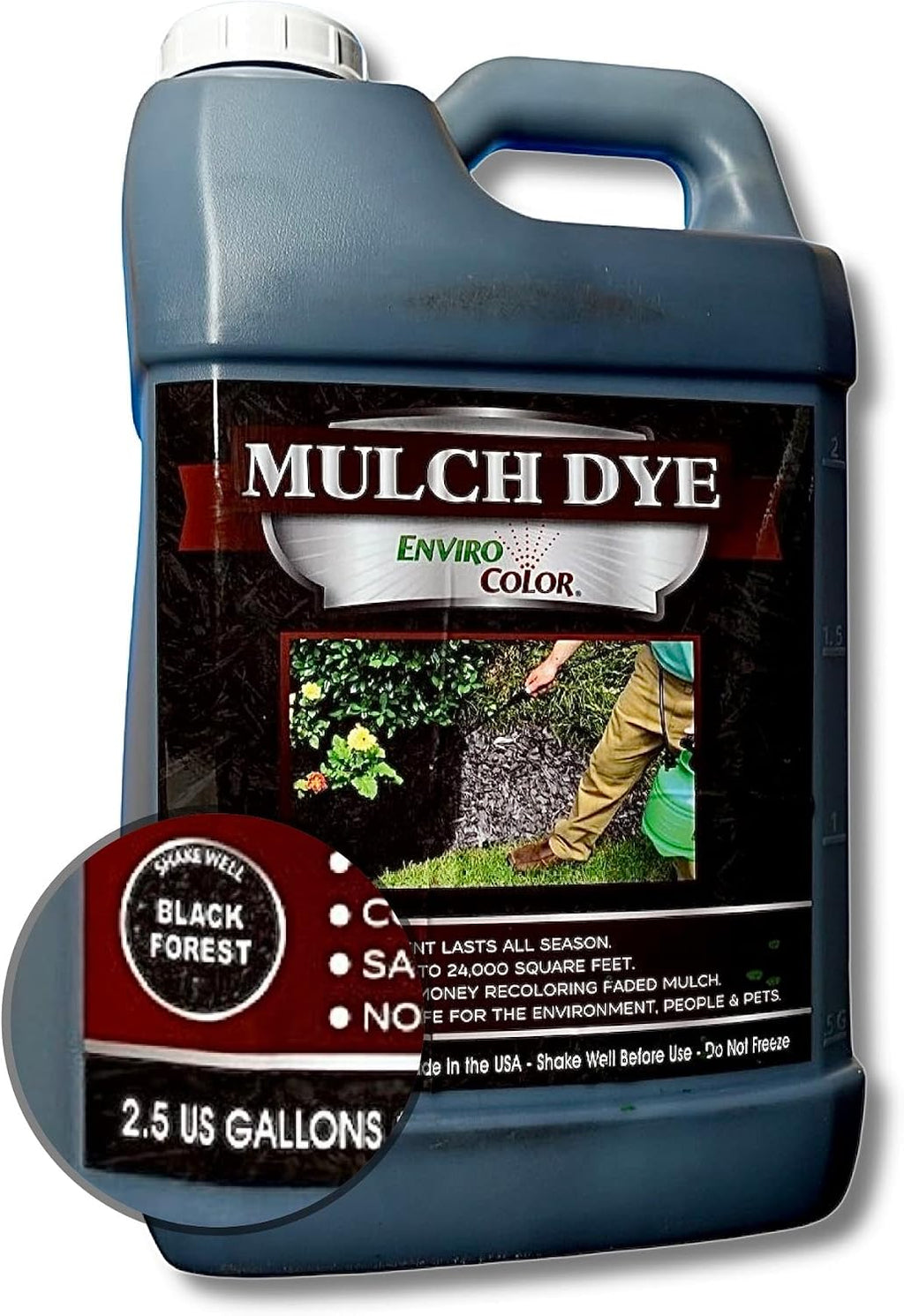 24,000 Sq Feet Black Forest Mulch Color Concentrate