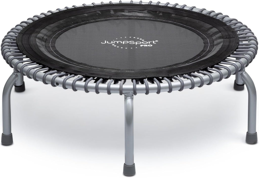 JumpSport 350 PRO 39 Inch Fitness Trampoline Indoor Rebounder Cardio Workout Equipment 300 lb Capacity