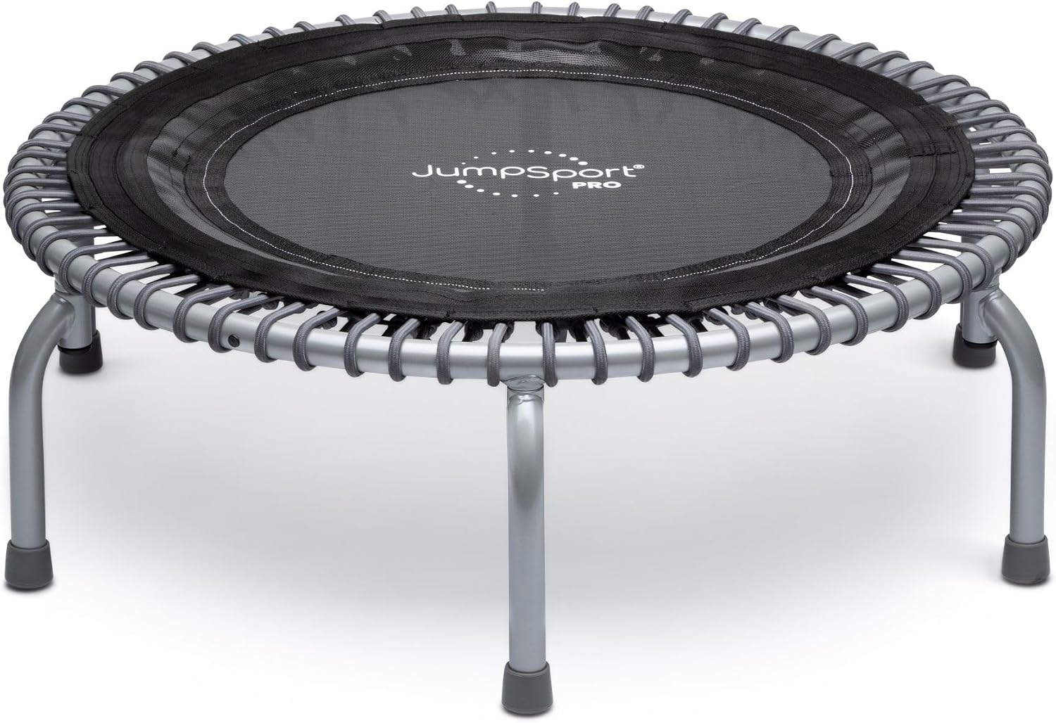 JumpSport 350 PRO 39 Inch Fitness Trampoline Indoor Rebounder Cardio Workout Equipment 300 lb Capacity
