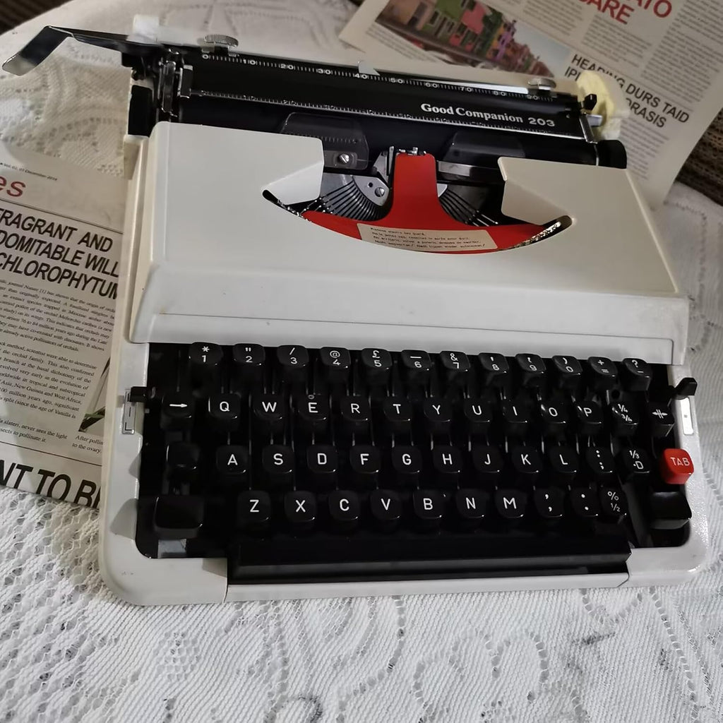 Old Fashioned Manual Typewriter, Classic and Antique Style, Antique Typewriter for Kids and Adults, Writers Literary Gift